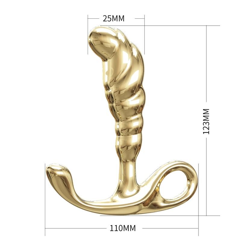 PRETTY LOVE - JACK ZINC ALLOY PROSTATE MASSAGER GOLD