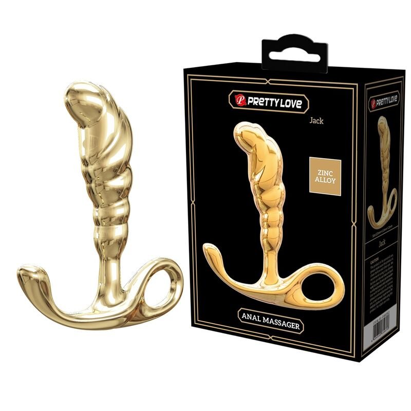 PRETTY LOVE - JACK ZINC ALLOY PROSTATE MASSAGER GOLD