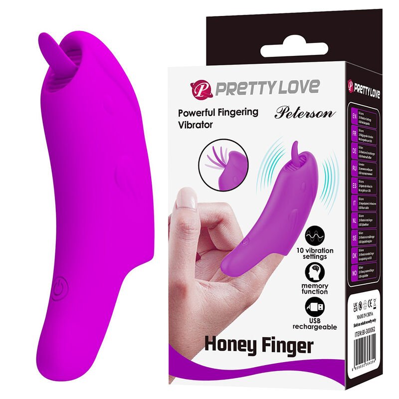 Comprar Pretty Love - Peterson Honey Finger Rechargeable Finger Vibrator Purple