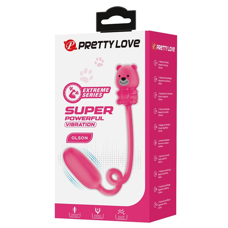 PRETTY LOVE - OLSON RECHARGEABLE BULLET VIBRATOR WITH WIRED CONTROLLER PINK