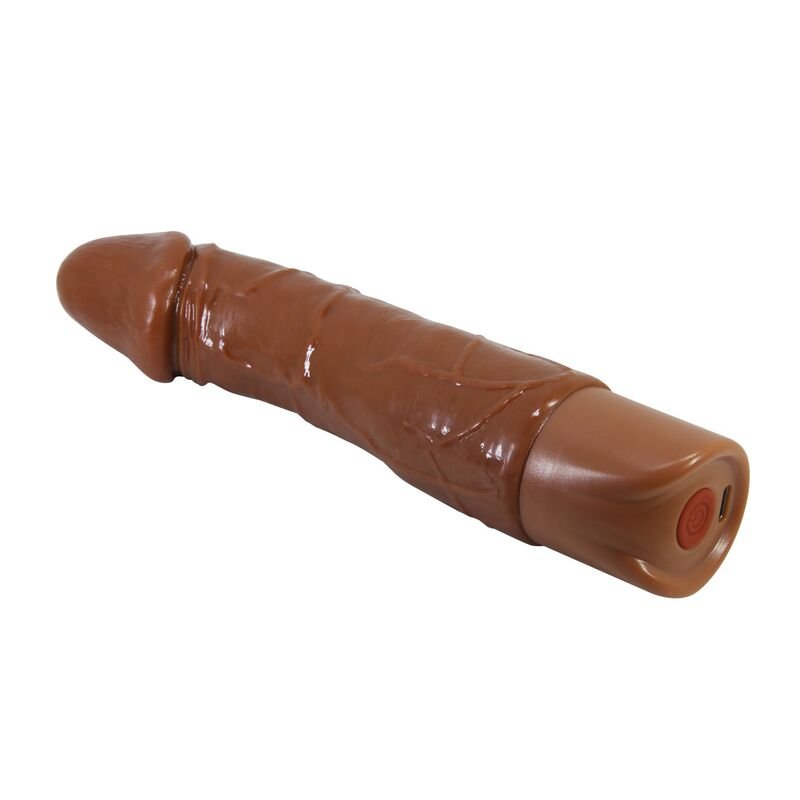 PRETTY LOVE - DONALD REALISTIC VIBRATOR 19.5 CM Ø 4 CM BROWN