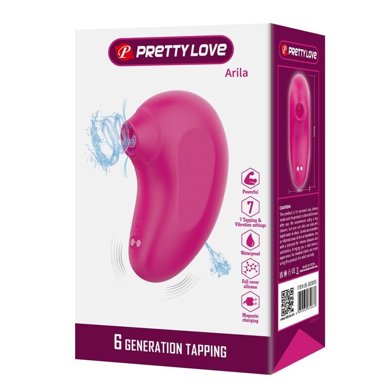 PRETTY LOVE - ARILA RECHARGEABLE CLITORAL SUCTION STIMULATOR WITH VIBRATION PINK