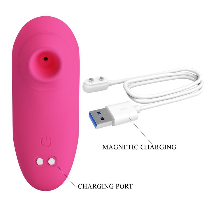 PRETTY LOVE - ARILA RECHARGEABLE CLITORAL SUCTION STIMULATOR WITH VIBRATION PINK