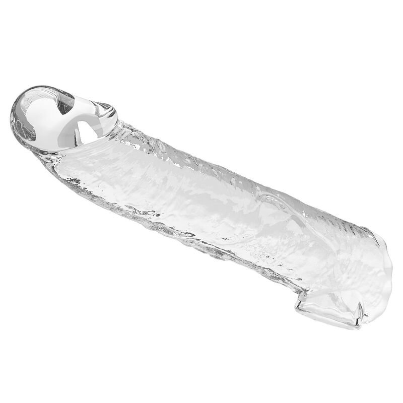 PRETTY LOVE - ADJUSTABLE PENIS EXTENSION SLEEVE 26 CM Ø 4 CM TRANSPARENT
