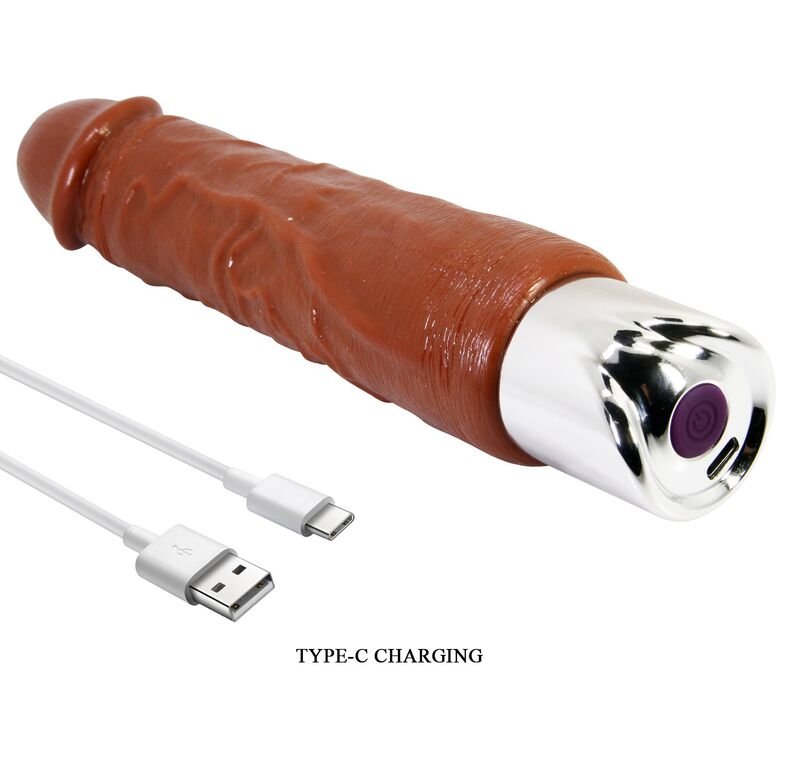 PRETTY LOVE - PRO REALISTIC VIBRATOR 23.5 CM Ø 4.8 CM BROWN