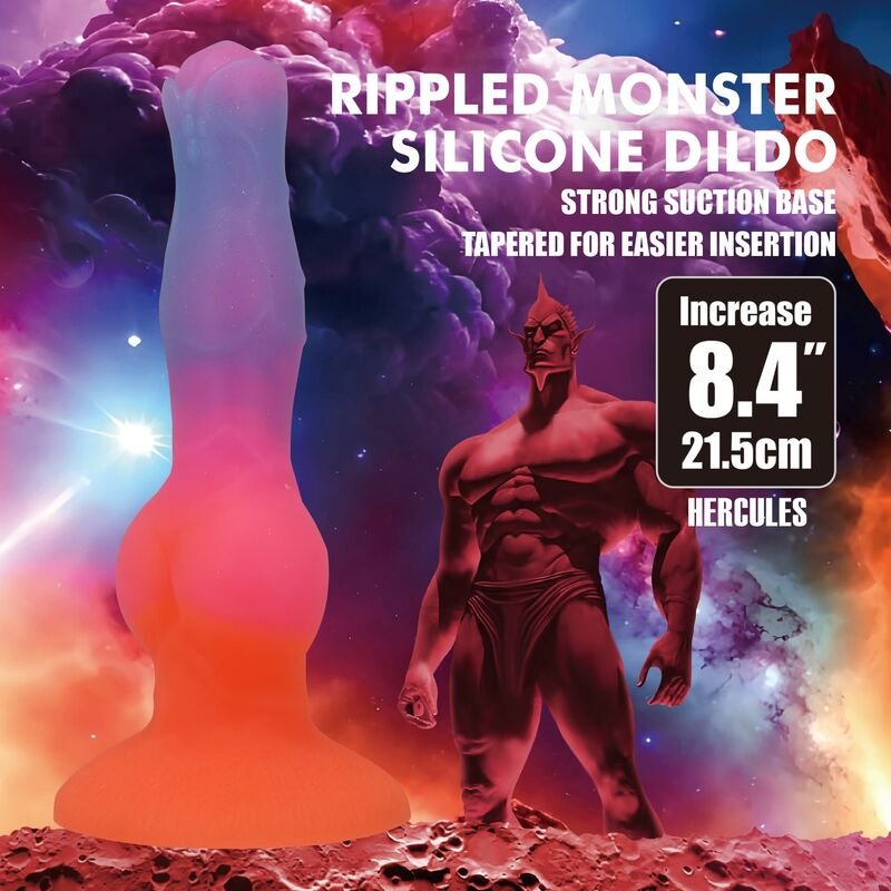 POWER MONSTERS - HERCULES FANTASY SILICONE DILDO 21.5 CM Ø 5 CM