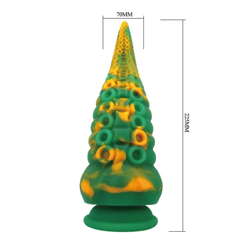 POWER MONSTERS - ABYSSAL COLOSSUS BICOLOR FANTASY SILICONE DILDO 22.5 CM Ø 6 CM