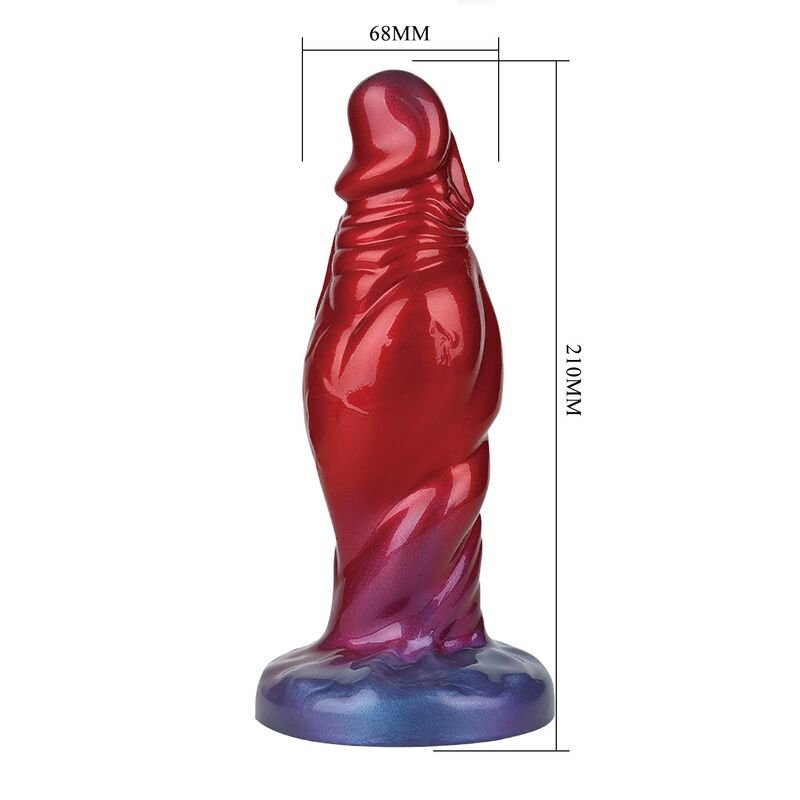 POWER MONSTERS - SHADOW BEHEMOTH BICOLOR INFLATABLE FANTASY SILICONE DILDO 22 CM Ø 5 CM
