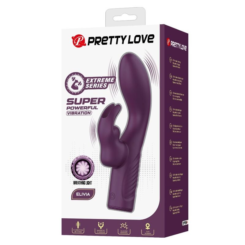 PRETTY LOVE - OLIVIA RECHARGEABLE RABBIT VIBRATOR 10 FUNCTIONS
