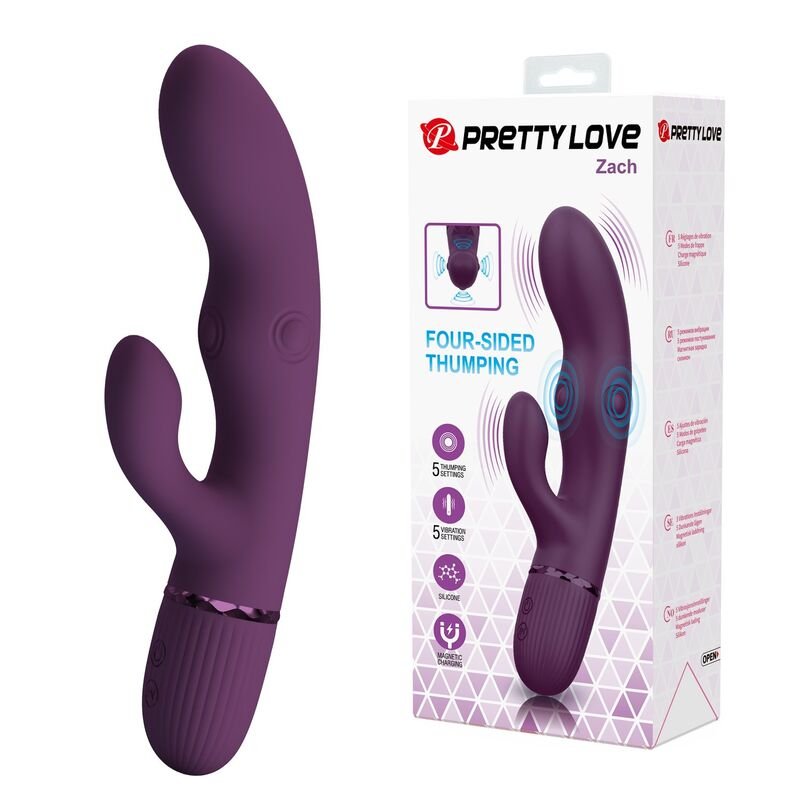 Comprar Pretty Love - Zach Rechargeable Thrusting Rabbit Vibrator 5+5 Functions