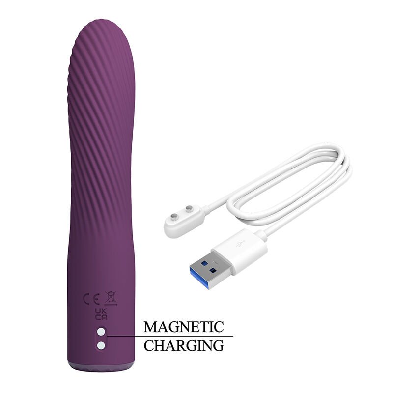 PRETTY LOVE - KISSELL RECHARGEABLE VIBRATOR 10 FUNCTIONS PURPLE