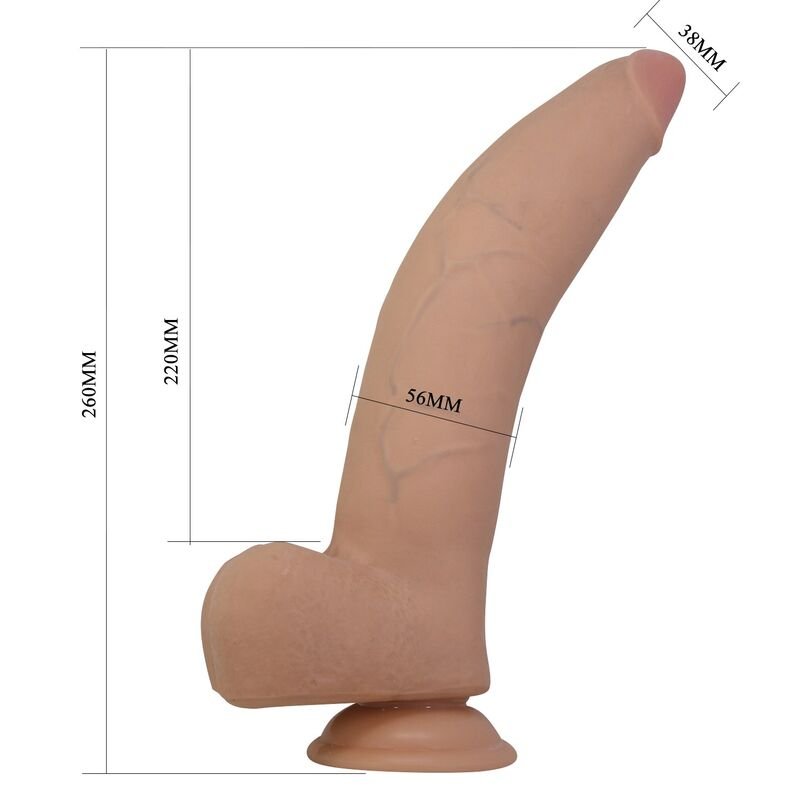 PRETTY LOVE - QUINLAN REALISTIC DILDO 26 CM Ø 5.5 CM NATURAL