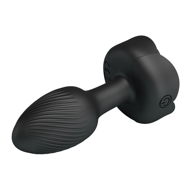 PRETTY LOVE - RECHARGEABLE VIBRATING ANAL PLUG 10 MODES BLACK