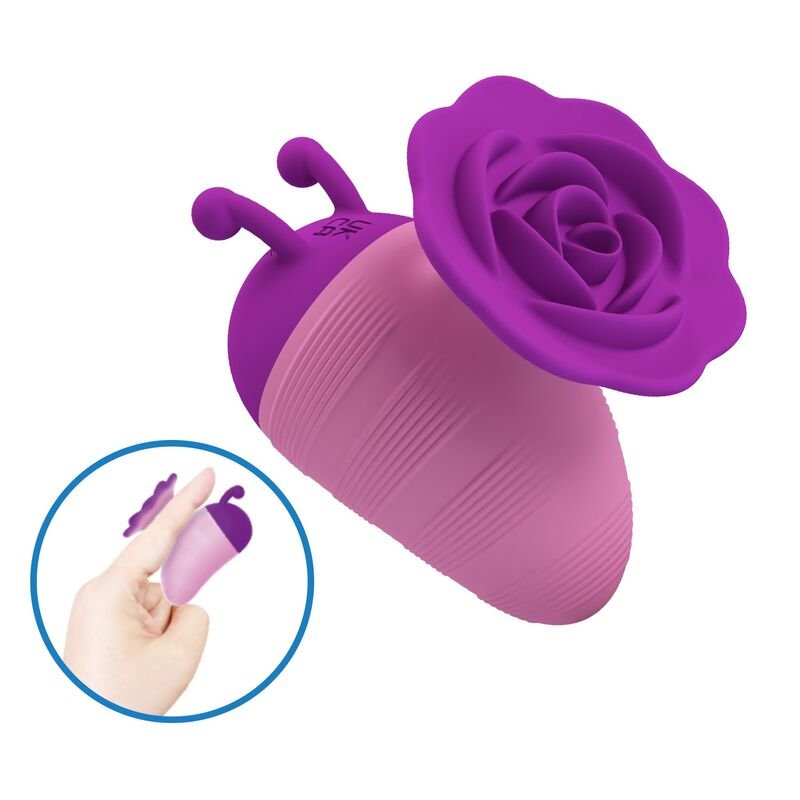 PRETTY LOVE - LITTLE BEE RECHARGEABLE CLITORAL STIMULATOR 7 MODES PURPLE-PINK
