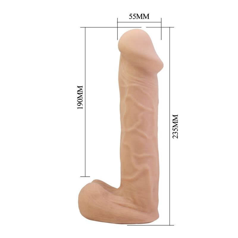 PRETTY LOVE - KASPAR HARNESS WITH FLEXIBLE DILDO 21 CM Ø 5 CM NATURAL