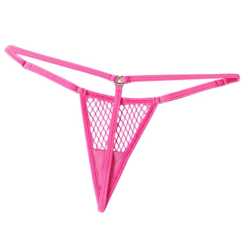 CHILIROSE - CR 4856 MICRO THONG REJILLA NEON PINK L/XL