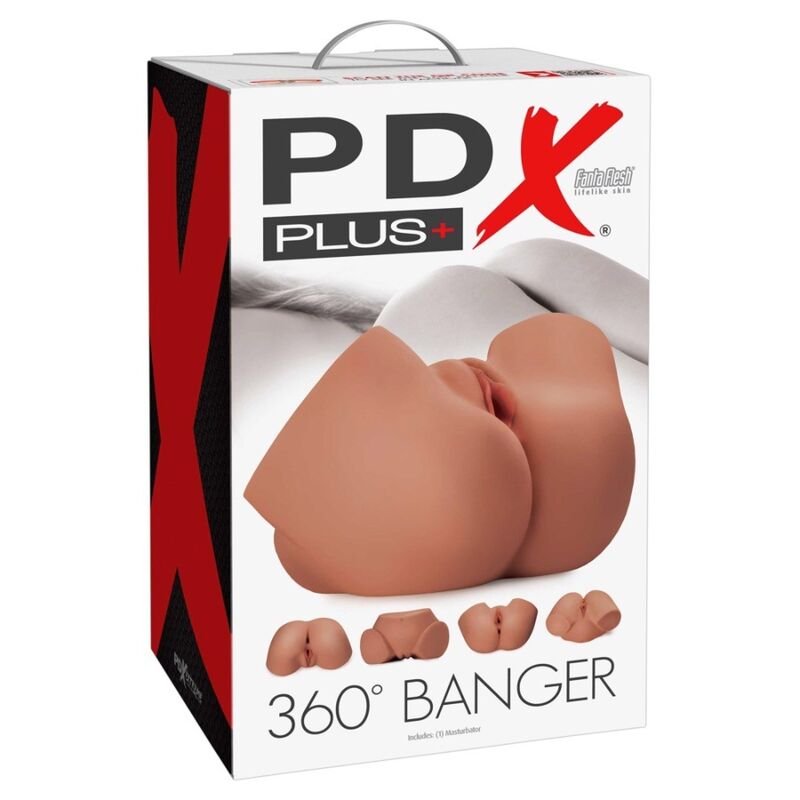 PDX PLUS - REALISTIC 360 BANGER BUTT AND VAGINA MASTURBATOR