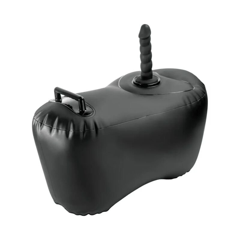 FETISH FANTASY SERIES - BODY DOCK INFLATABLE LOVE SEAT WITH DILDO 69.2 CM BLACK FETISH FANTASY SERIES