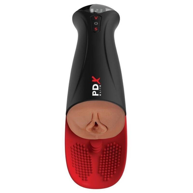 PDX ELITE - FAP-O-MATIC PRO XL AUTOMATIC VIBRATING STROKER BROWN 34.9 CM PDX ELITE