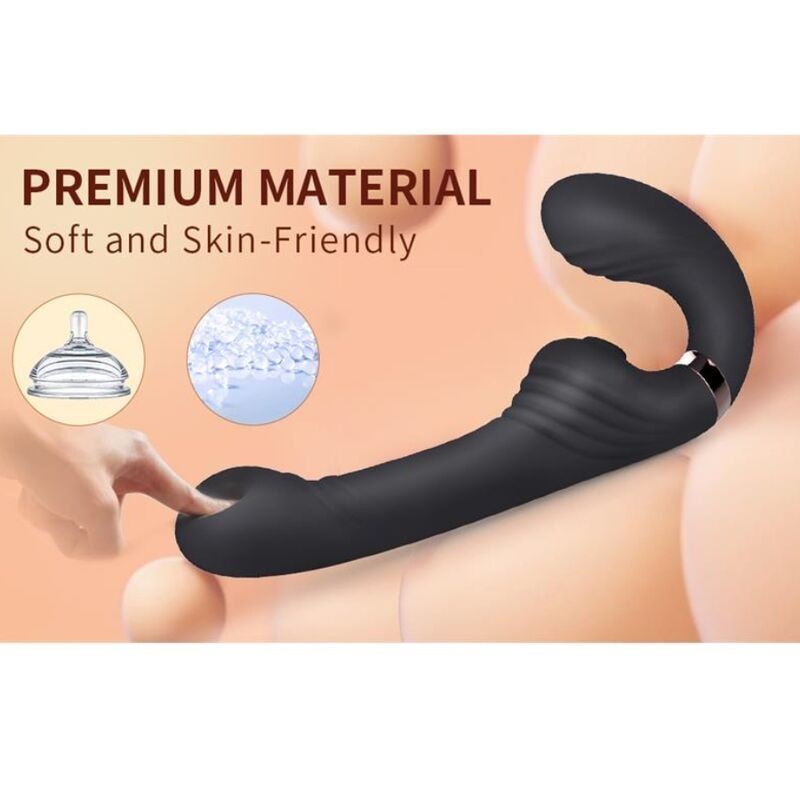 NALONE - ALLOW DUAL VIBE WITH ROTATION AND THRUSTING BLACK