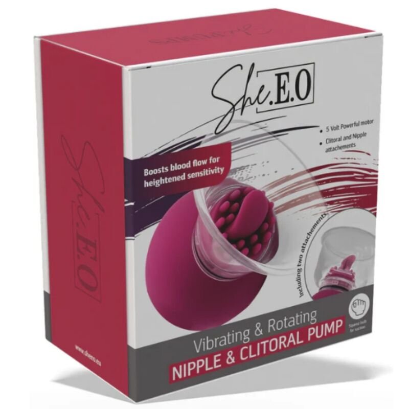 SHE.E.O - VIBRATING AND ROTATING PUMP FOR NIPPLES AND CLITORIS