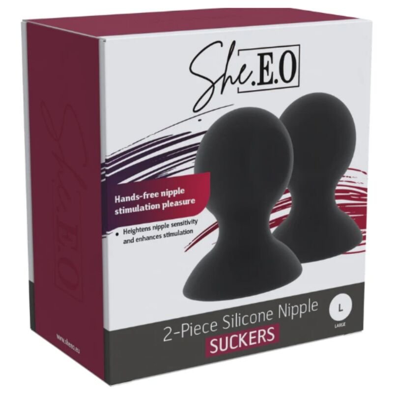 SHE.E.O - SILICONE NIPPLE SUCTION CUPS L