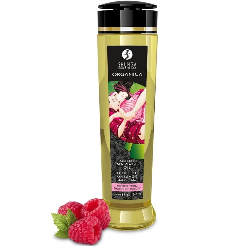 SHUNGA - ORGANIC MASSAGE OIL RASPBERRY FEELING 240 ML SHUNGA OILS