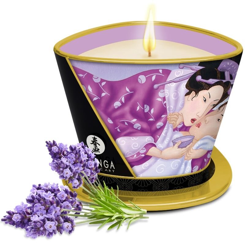 SHUNGA - MASSAGE CANDLE LAVANDER 170 ML SHUNGA CANDLES