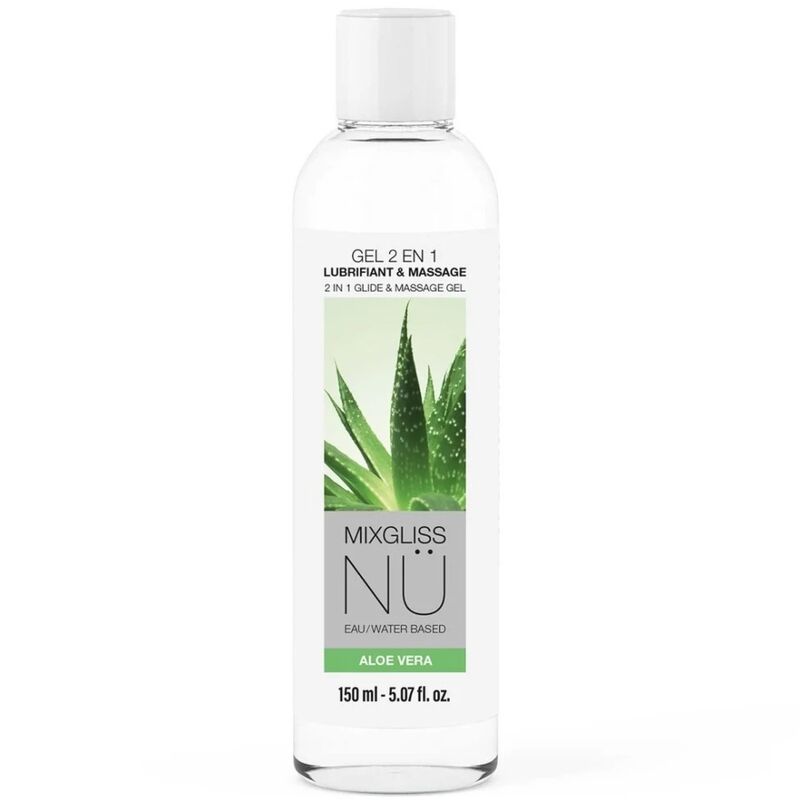 MIXGLISS - 2 IN 1 WATER-BASED LUBRICANT AND MASSAGE GEL NURU ALOE VERA 150 ML MIXGLISS