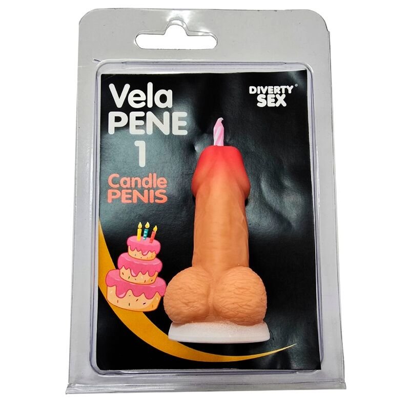 Comprar Diablo Picante - Penis Candle In The Shape Of The Number 1 Flesh Color