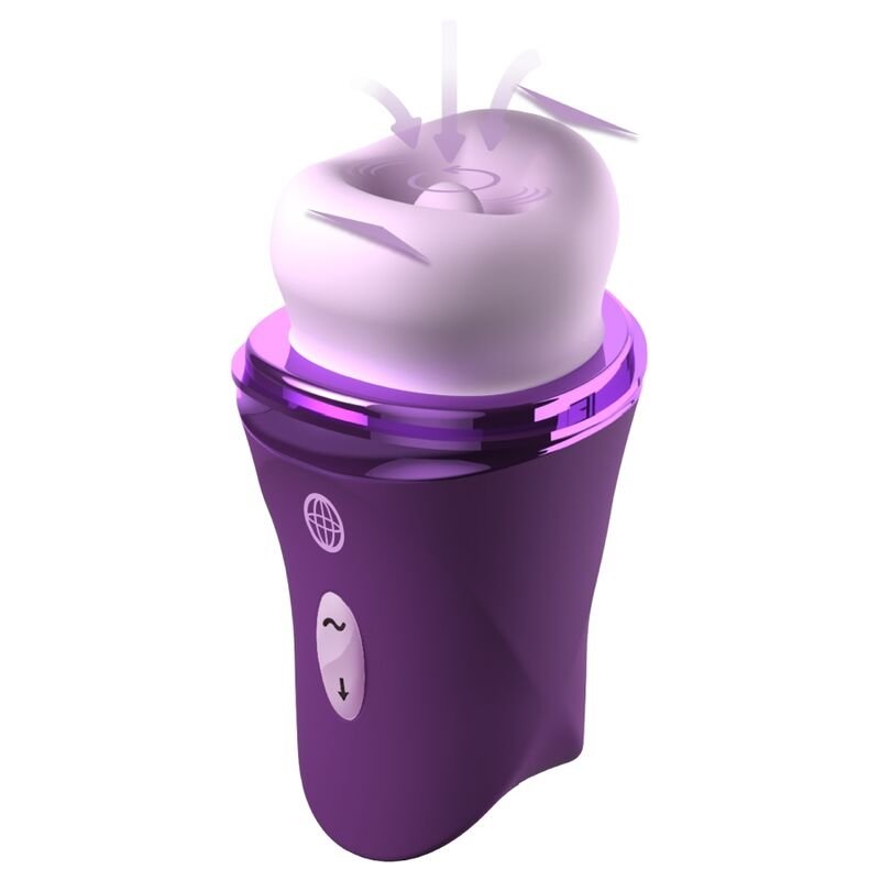 Fantasy For Her - Lush Kiss Plush Purple Suction & Licking Clitoral Stimulator