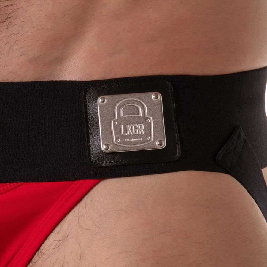 LOCKER GEAR - WIDE WAISTBAND JOCKSTRAP RED M