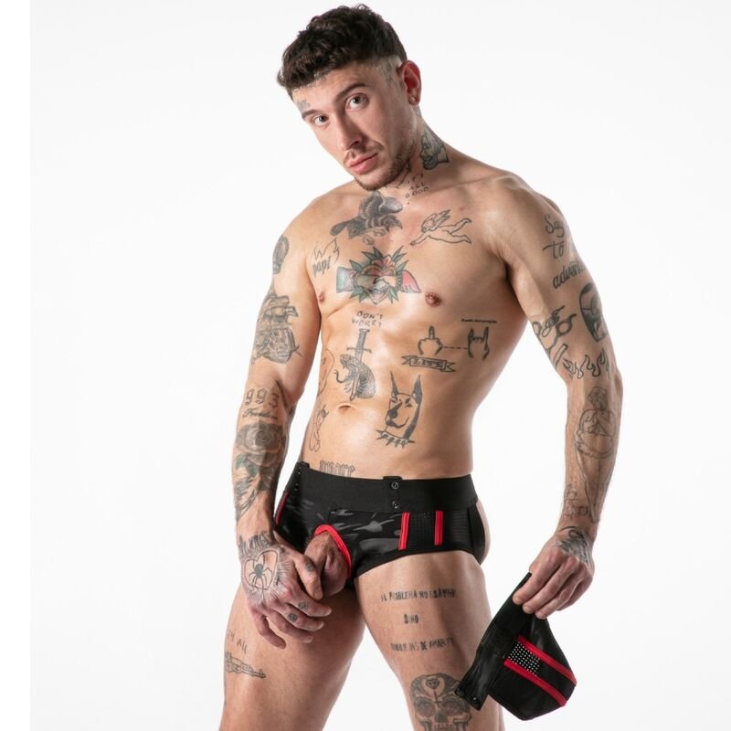 LOCKER GEAR - FULL MILITARY ACCESS JOCK BRIEF RED M