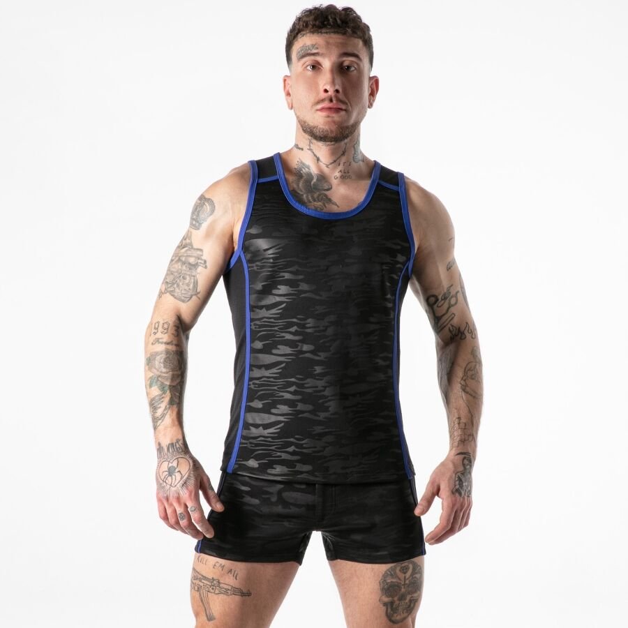 LOCKER GEAR - FULL MILITARY ACCESS TANKTOP BLUE M