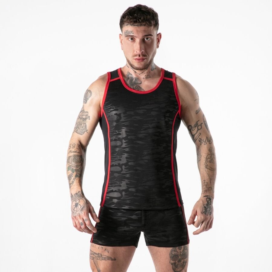 LOCKER GEAR - FULL MILITARY ACCESS TANKTOP RED M