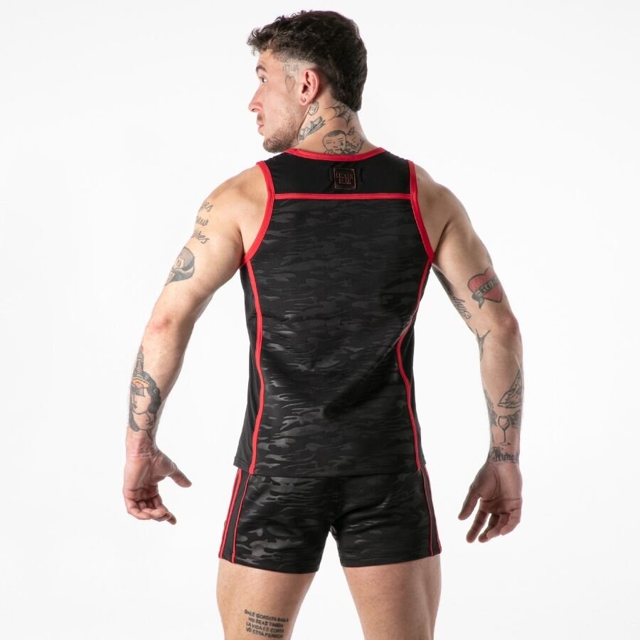 LOCKER GEAR - FULL MILITARY ACCESS TANKTOP RED M