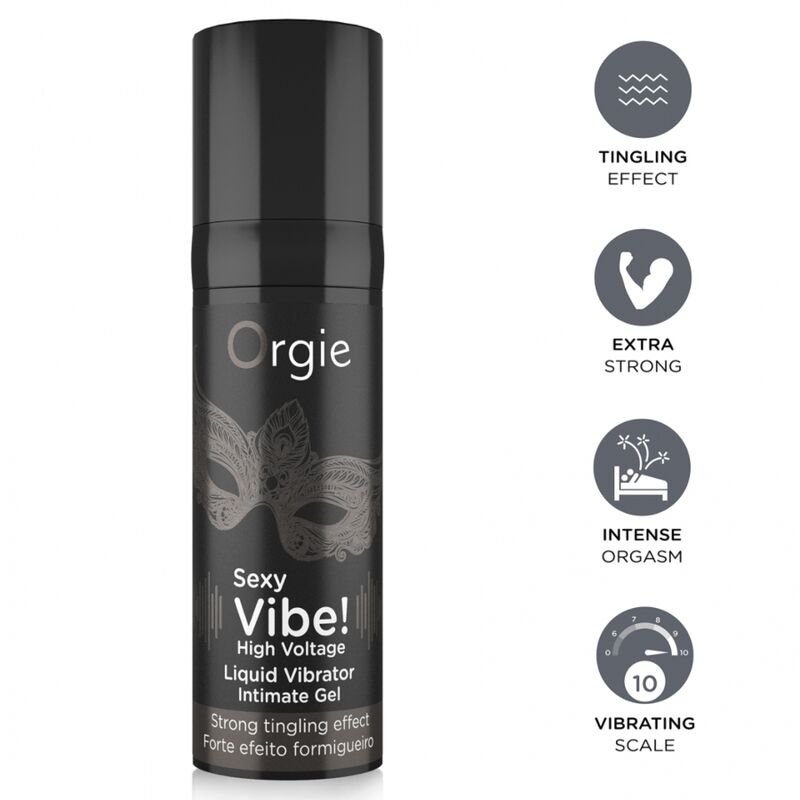 Comprar Orgie - Sexy Vibe! High Voltage Extra Strong Liquid Vibrator 15 Ml