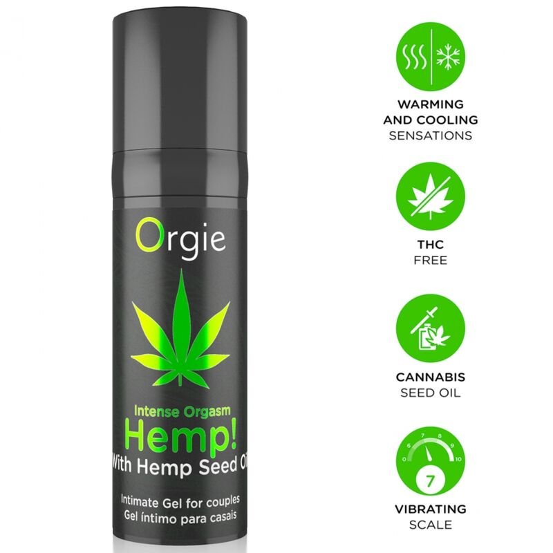 Orgie - Hemp! Intense Orgasm Multiple Sensations Intimate Gel 15 Ml