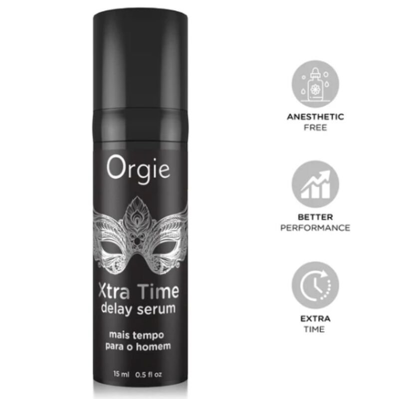 Comprar Orgie - Xtra Time Silicone Delay Serum Anesthetic Free 15 Ml
