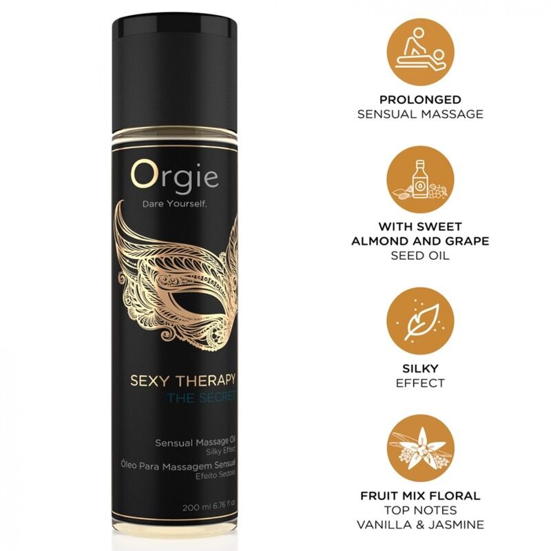 ORGIE - SEXY THERAPY THE SECRET SENSUAL MASSAGE OIL 200 ML ORGIE