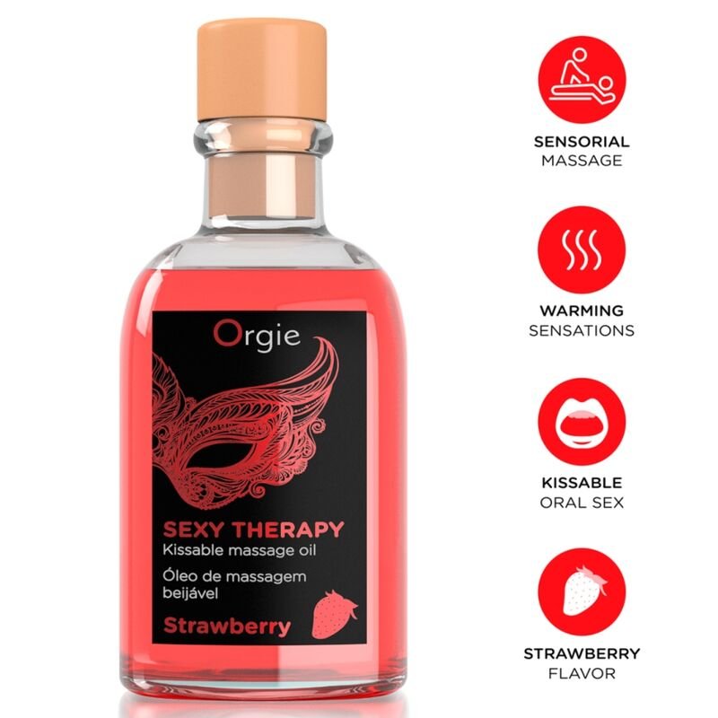Comprar Orgie - Lips Massage Strawberry Kissable Massage Set 100 Ml