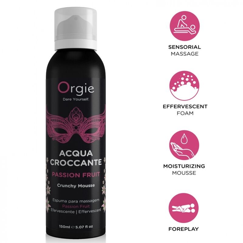 ORGIE - ACQUA CROCCANTE PASSION FRUIT CRUNCHY MASSAGE MOUSSE 150 ML ORGIE