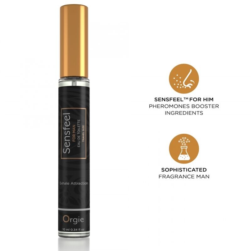 ORGIE - SENSFEEL EAU DE TOILETTE WITH PHEROMONE BOOSTER TRAVEL SIZE FOR MEN 10 ML ORGIE