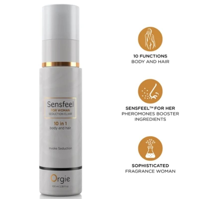 ORGIE - SENSFEEL FOR WOMAN SEDUCTION ELIXIR 10 IN 1 BODY AND HAIR 100 ML ORGIE