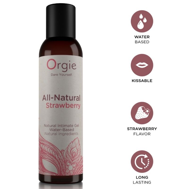 Comprar Orgie - All-natural Strawberry Kissable Water-based Intimate Gel 150 Ml