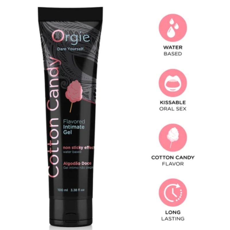 Comprar Orgie - Lube Tube Cotton Candy Kissable Water-based Intimate Gel 100 Ml