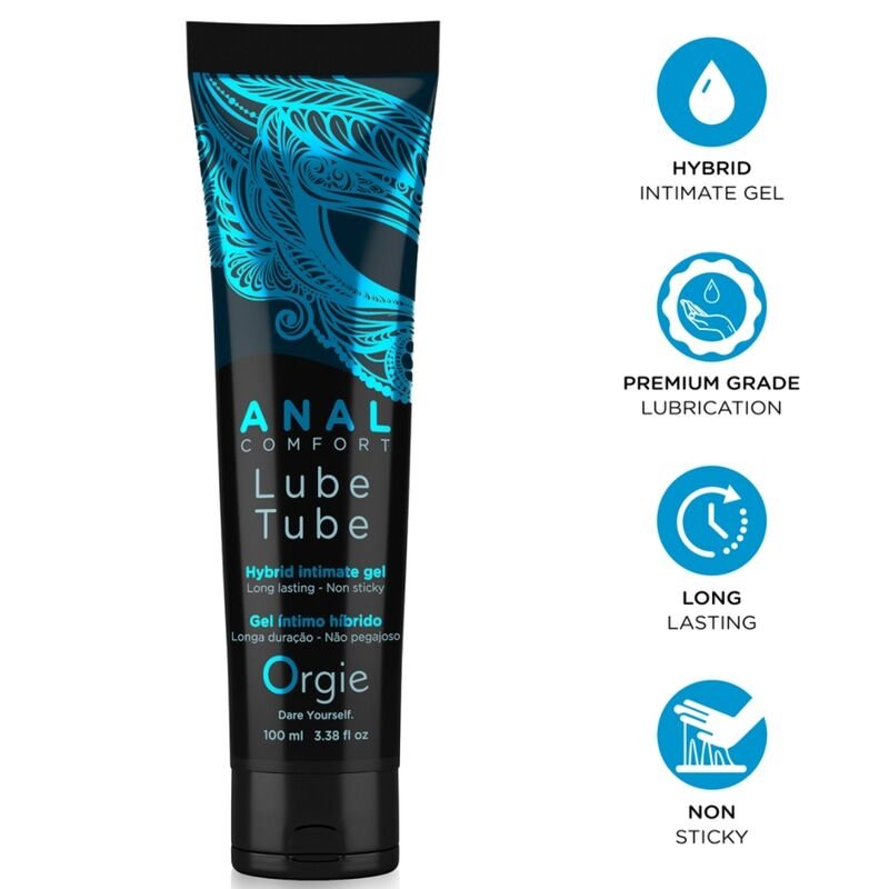 Comprar Orgie - Lube Tube Anal Comfort Hybrid Intimate Gel For Anal Sex 100 Ml