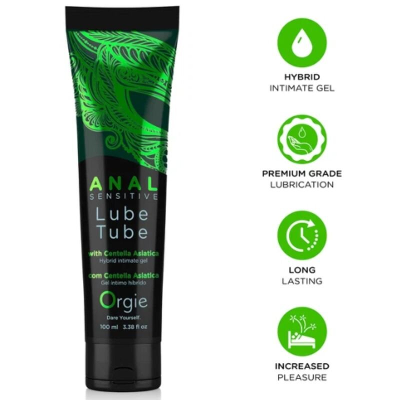 Comprar Orgie - Lube Tube Anal Sensitive Hybrid Intimate Gel For Anal Sex 100 Ml
