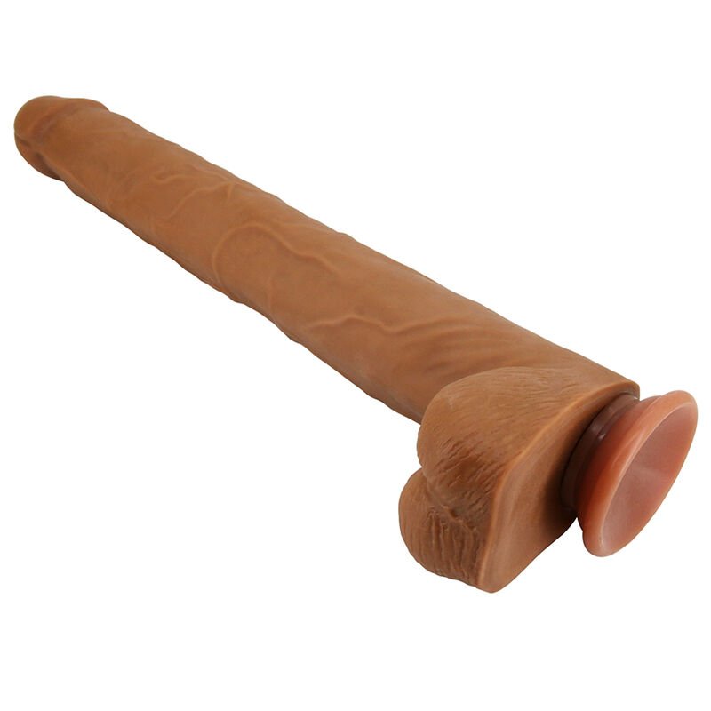 PRETTY LOVE - VIGGO REALISTIC SOFT-TOUCH SKIN-SLIDING DILDO 36,5 CM BROWN