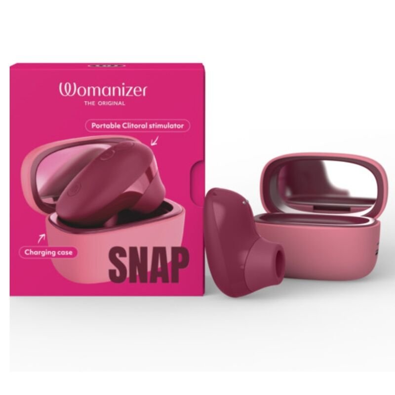 WOMANIZER - SNAP SUCTION CLITORAL STIMULATOR 6 INTENSITY LEVELS CRUSHED BERRY